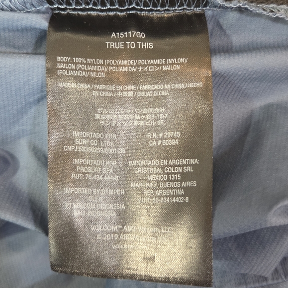 Volcom Men's Slate Blue Windbreaker Jacket - Picture 4 of 4